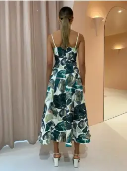 Alemais Siena Bandeau Midi Dress Print Size 8 for rent on The Volte - image 2