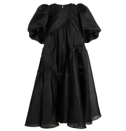 Aje Riviera Braided Midi Dress Black Size 6 for rent on The Volte - image 5