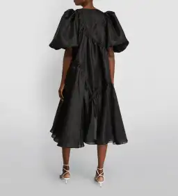 Aje Riviera Braided Midi Dress Black Size 6 for rent on The Volte - image 2