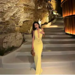 Melani The Label Lopez Gown Yellow Size 6 for rent on The Volte - image 1