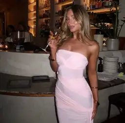 Natalie Rolt Miranda Gown Pink Size 8 for rent on The Volte - image 1