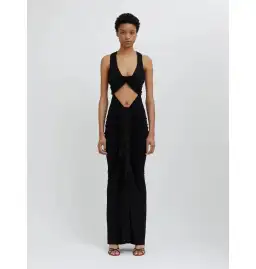 Christopher Esber Vivenda Gown Black Size AU 6  for rent on The Volte - image 1