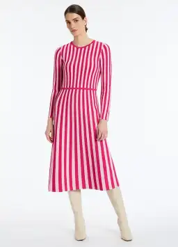 David Lawrence Elodie Knit Dress in Pink Size AU 10
