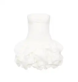 Aje Violette Bubble Hem Mini Dress in Ivory Size AU 12 for rent on The Volte - image 6
