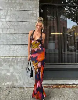 Rat & Boa Paola Floral Slip Dress Multi Size XS / AU 6 for rent on The Volte - image 3