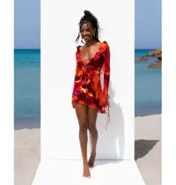 Rat & Boa Dali Dress  in Multi Size XS / AU 6 for rent on The Volte - image 1