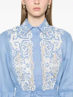 Alemais Arion Mini Dress Cornflower Blue Size AU 10  for rent on The Volte - image 3