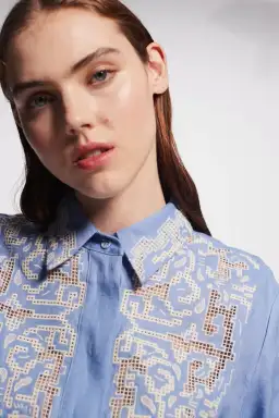 Alemais Arion Mini Dress Cornflower Blue Size AU 10  for rent on The Volte - image 11