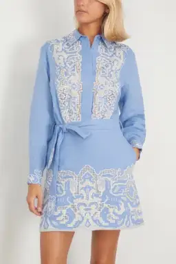 Alemais Arion Mini Dress Cornflower Blue Size AU 10  for rent on The Volte - image 5