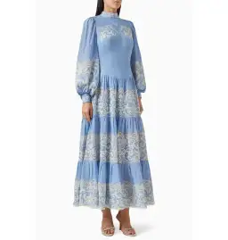 Alemais Arion Midi Dress Cornflower Blue Size AU 8 for rent on The Volte - image 2