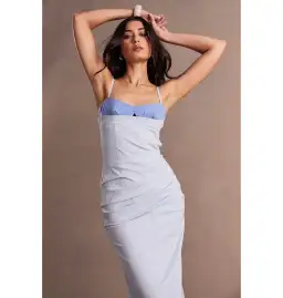 Sovere Beguile Midi Dress Moody Blue Size Small / AU 8 for rent on The Volte - image 3