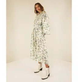 Palm Noosa Apollo Maxi Dress Blue Field Floral Size AU 8 for rent on The Volte - image 2