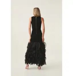 Aje Elations Knit Maxi Dress Black Size AU 8  for rent on The Volte - image 3