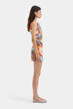 Sir The Label Avery Twist Mini Dress Camellia Floral Print Size 3 / AU 12 for rent on The Volte - image 2