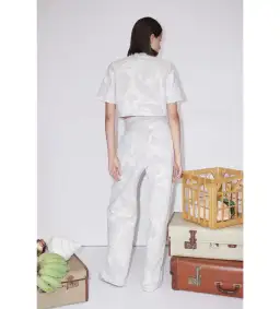 Alemais Ivy Cropped Shirt and Pant Set White Set 16 for rent on The Volte - image 2
