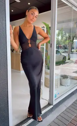 Bec & Bridge Hacie Maxi Dress Black Size 10 for rent on The Volte - image 3