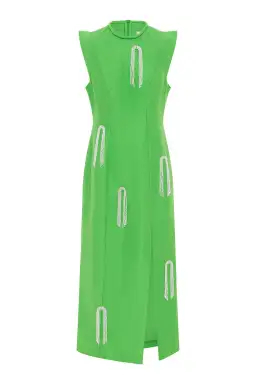 Alemais Dazzle Midi Dress Green Size 12 for rent on The Volte - image 3