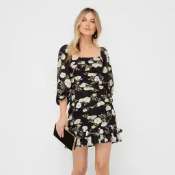 Sheike Antique Rose Dress Mini Dress Floral Size 8