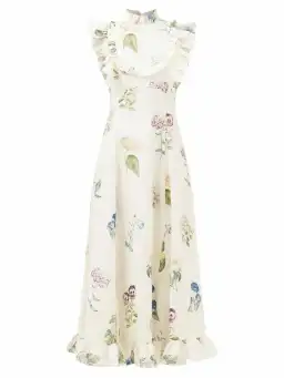 Alemais Jules Floral Midi Dress Antique Print Size 14 for rent on The Volte - image 5
