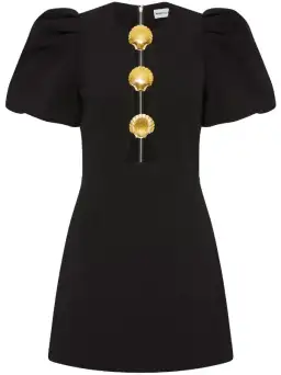 Rebecca Vallance Sirene Puff Sleeve Mini Dress Black Size 12 for rent on The Volte - image 5