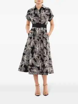 Rebecca Vallance Amira Short Sleeve Midi Dress Floral Size 18 for rent on The Volte - image 1