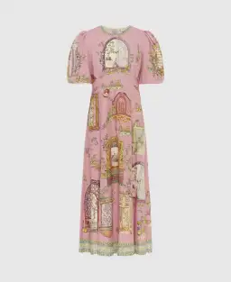 Alemais Monte Midi Dress Pink Size 12 for rent on The Volte - image 5