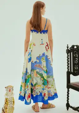 Alemais Nadia Sundress Multi Size 10  for rent on The Volte - image 1