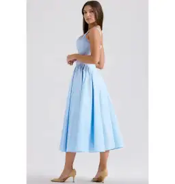 House of CB Dorothy Midi Sundress Italian Azure Size XS / AU 6 for rent on The Volte - image 3