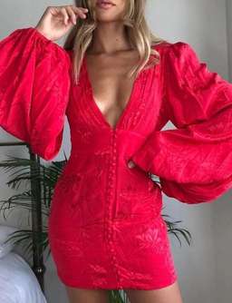 Rat & Boa Isabella Dress Red Size XS for rent on The Volte - image 3