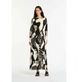  Sir the Label Realisme Twist Maxi Dress Papier Print Size 0 / AU 6