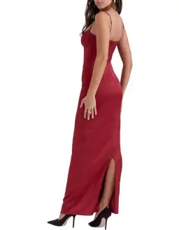 House of CB Stefania Corset Maxi Dress Red Size XS / AU 6  for rent on The Volte - image 3