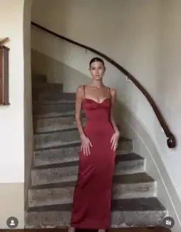 House of CB Stefania Corset Maxi Dress Red Size XS / AU 6  for rent on The Volte - image 5