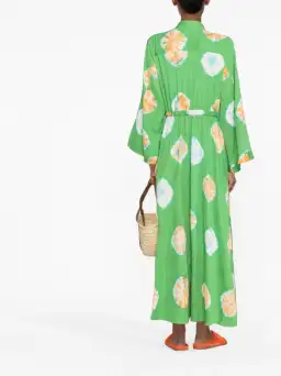 Alemais Sutton Tie Dye Maxi Pool Dress Green Size 8 for rent on The Volte - image 2