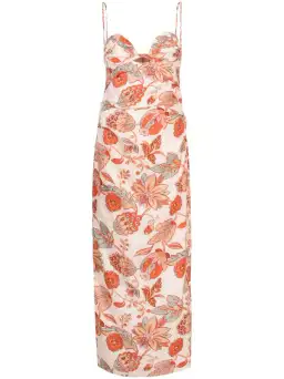 Sir the Label Noemi Balconette Midi Dress Desert Wildflower Size 8  for rent on The Volte - image 2