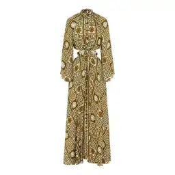 Alemais Dimi Cut Out Jacquard Midi Dress Multi Size 12 for rent on The Volte - image 3