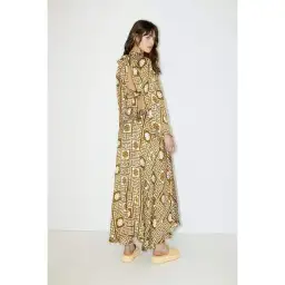 Alemais Dimi Cut Out Jacquard Midi Dress Multi Size 12 for rent on The Volte - image 2