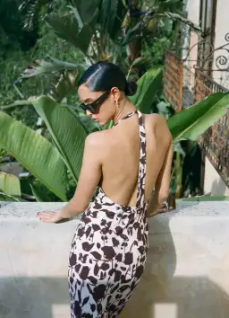 Realisation Par The Simone Dress Chocolate Havana  Size 6  for rent on The Volte - image 3