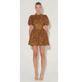 Hansen & Gretel Harmony Dress Cocoa Leaf Size S / AU 8 for rent on The Volte - image 1