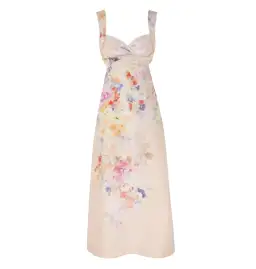 Zimmermann Crush Midi Dress in Multi Floral Size 0 / AU 8 for rent on The Volte - image 1