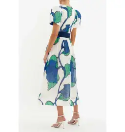 Rebecca Vallance Blue Ivy Midi Dress Print Size AU 14 for rent on The Volte - image 2