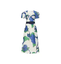 Rebecca Vallance Blue Ivy Midi Dress Print Size AU 14 for rent on The Volte - image 3