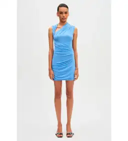 Misha Collection Tillie Mini Dress in Lapis Blue Size S / AU 8