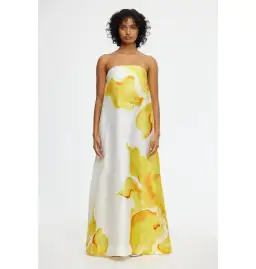 Acler Hopton Dress in Ivory Calla Lily Size AU 10 for rent on The Volte - image 1