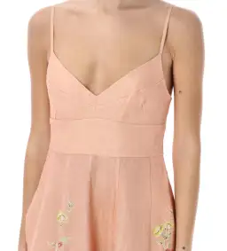 Zimmermann Matchmaker Picnic Dress in Buff/Coral Floral Size 1 / AU 10 for rent on The Volte - image 2