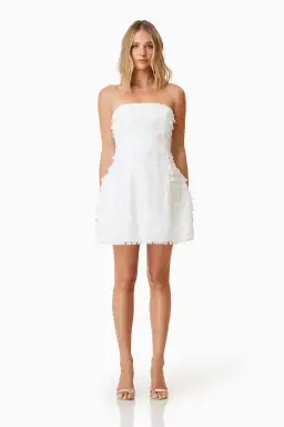 Elliatt Hailey Strapless Mini Party Dress In White Size XS / AU 6 for rent on The Volte - image 1