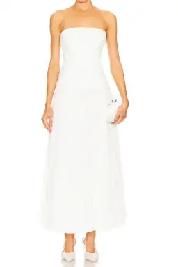 Acler Bristol Midi Dress in Ivory White Size S / AU 8 for rent on The Volte - image 6