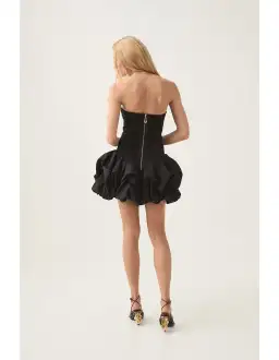 Aje Violette Bubble Hem Mini Dress Black Size 8 for rent on The Volte - image 2