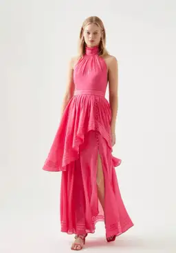 Aje Sienna Maxi Dress Pink Size 8 for rent on The Volte - image 1