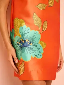 Alemais Piato Mini Dress Marigold Orange Size AU 6 for rent on The Volte - image 9