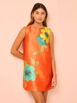 Alemais Piato Mini Dress Marigold Orange Size AU 6 for rent on The Volte - image 6